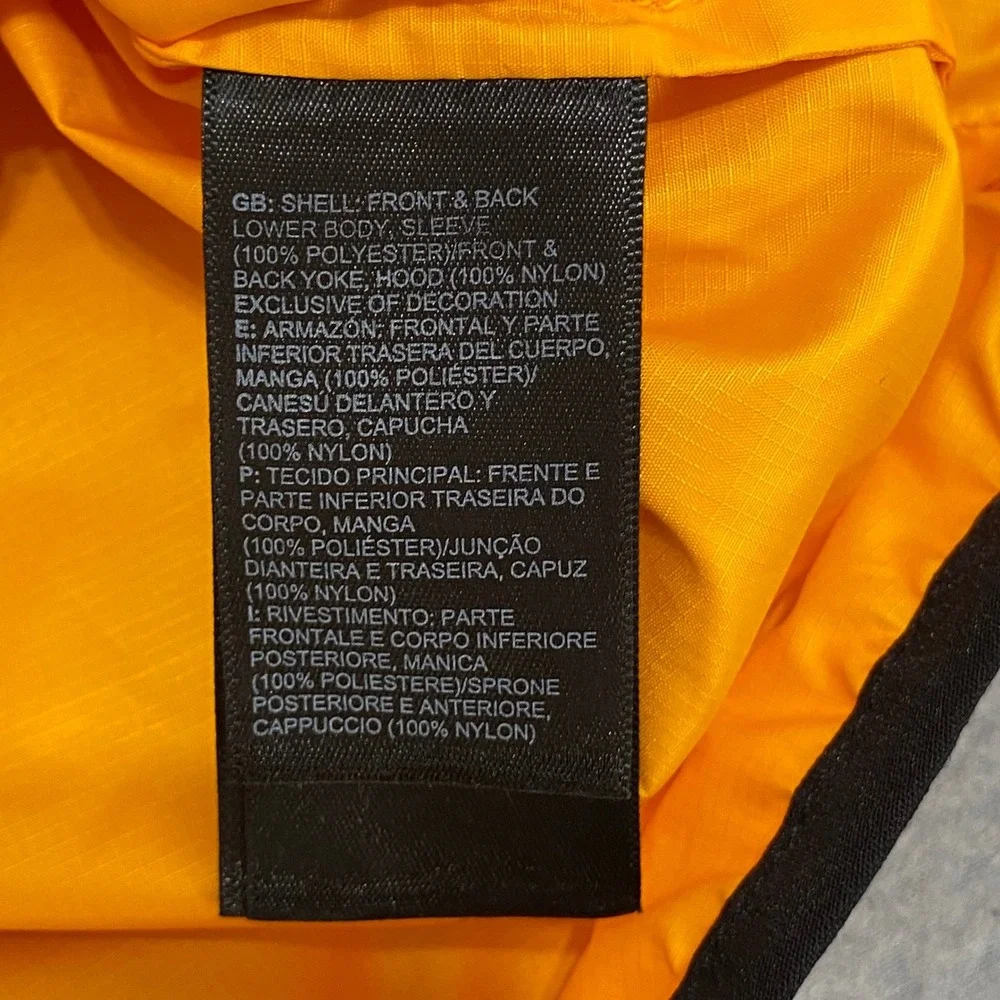 The North Face Mens Fanorak WindWall Anorak Jacket Yellow Black‎ NF0A3FZL Small